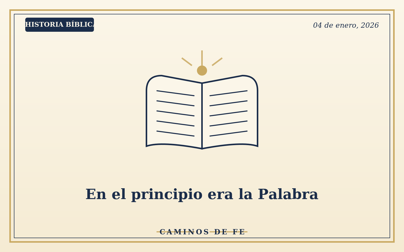 En el principio era la Palabra