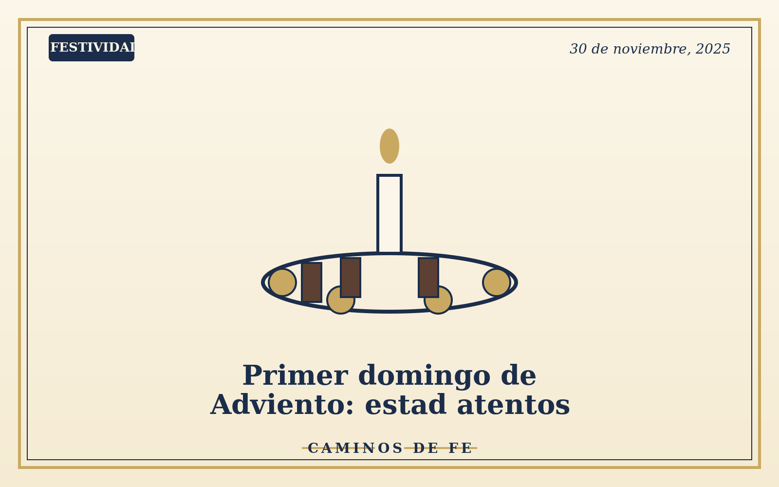 Primer domingo de Adviento: estad atentos