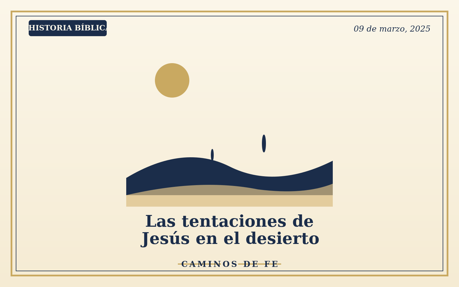 Las tentaciones de Jesús en el desierto