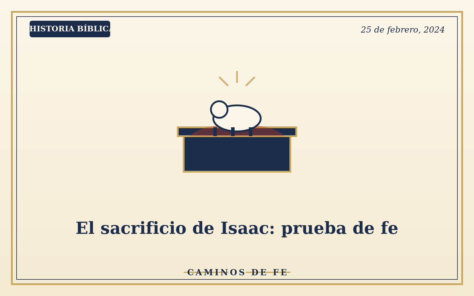 El sacrificio de Isaac: prueba de fe