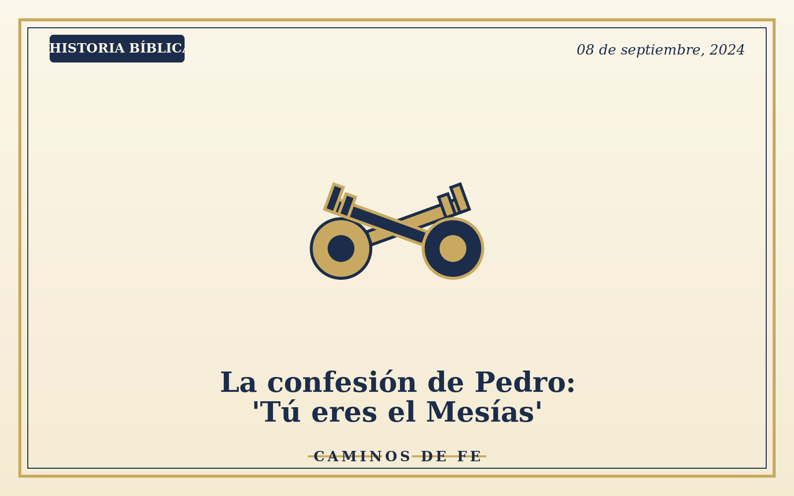 La confesión de Pedro: 'Tú eres el Mesías'