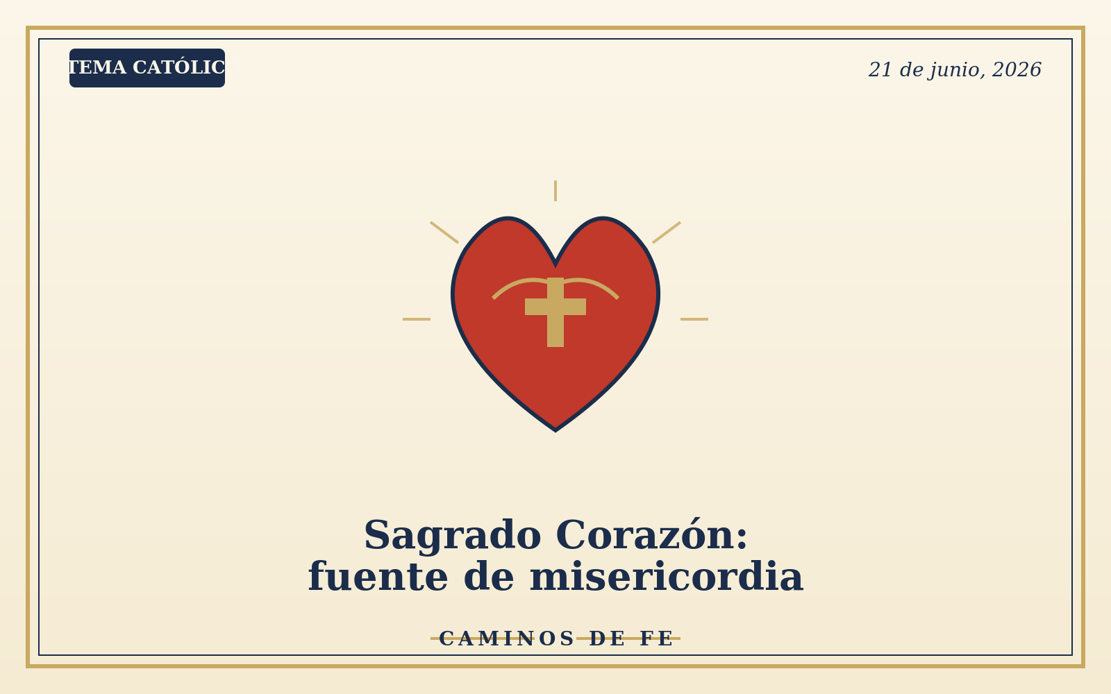 Sagrado Corazón: fuente de misericordia