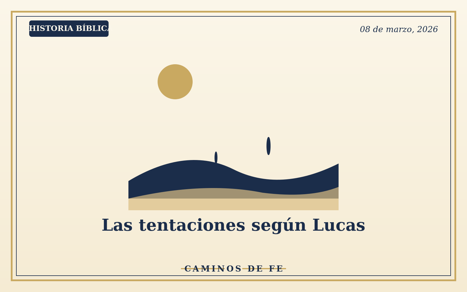Las tentaciones según Lucas
