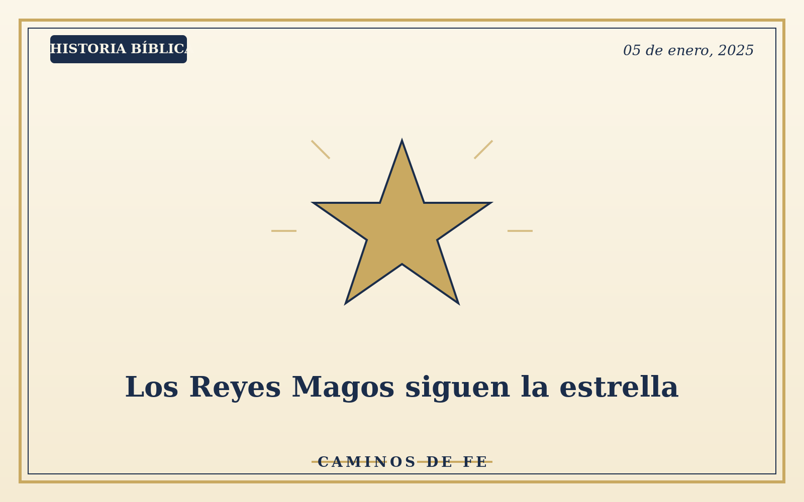 Los Reyes Magos siguen la estrella