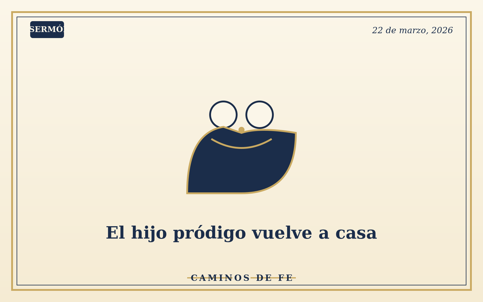 El hijo pródigo vuelve a casa