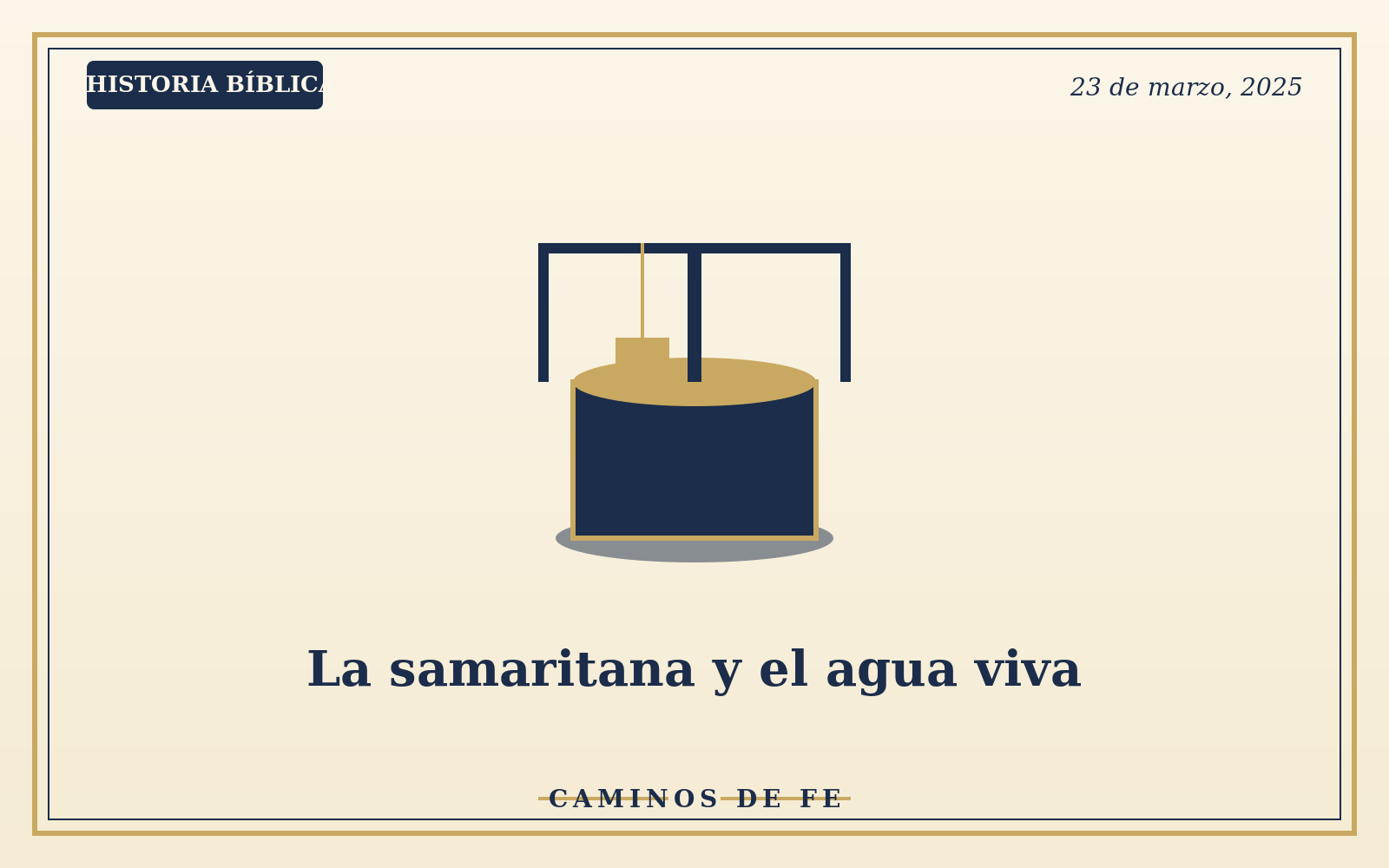 La samaritana y el agua viva