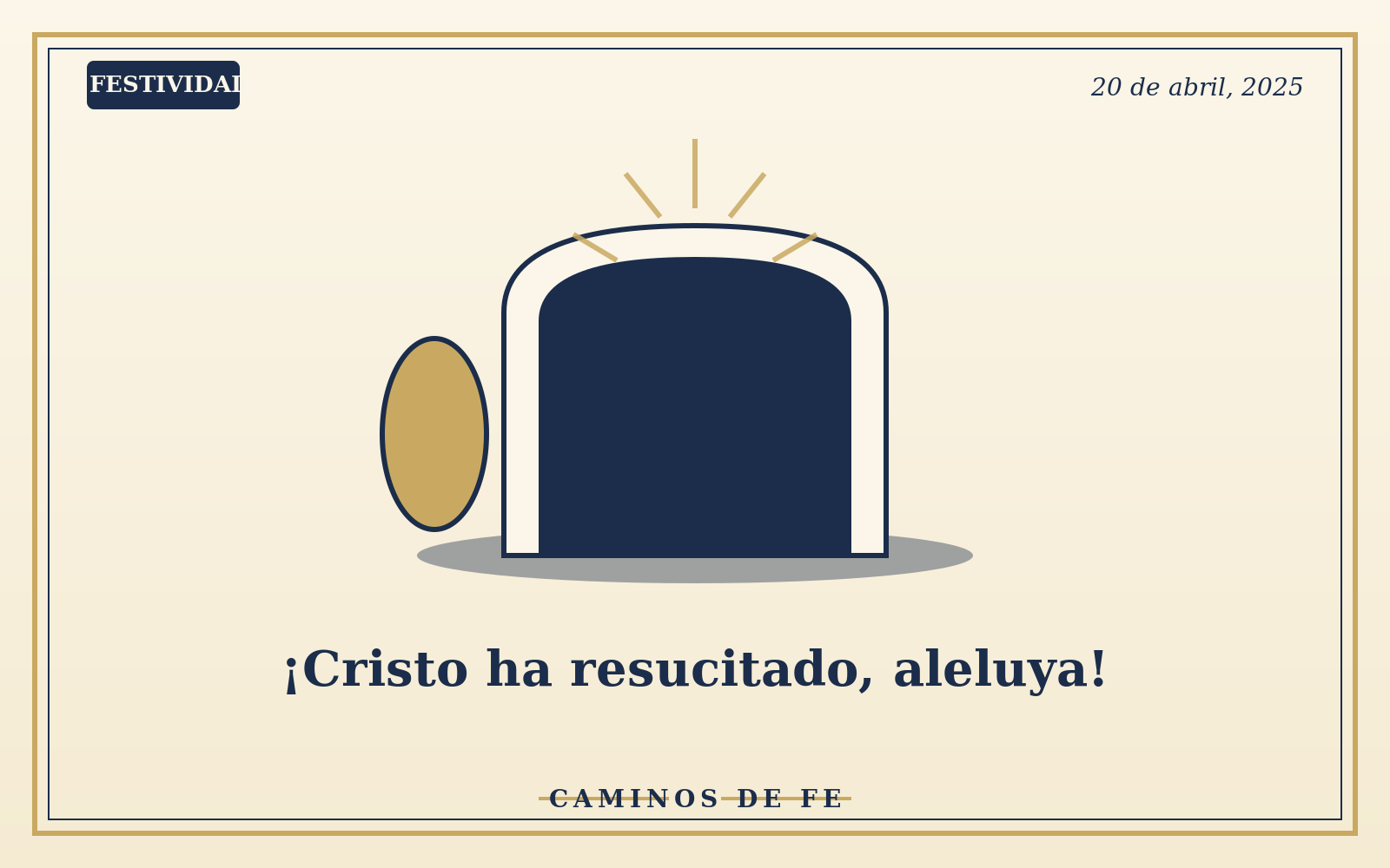 ¡Cristo ha resucitado, aleluya!