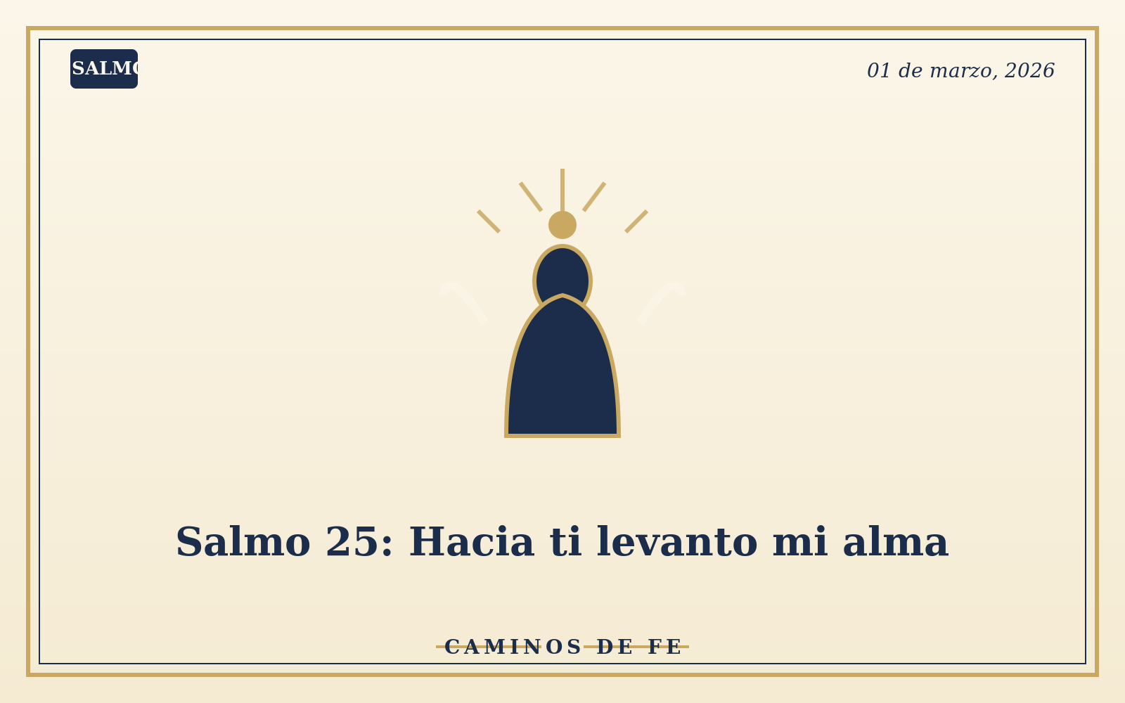 Salmo 25: Hacia ti levanto mi alma