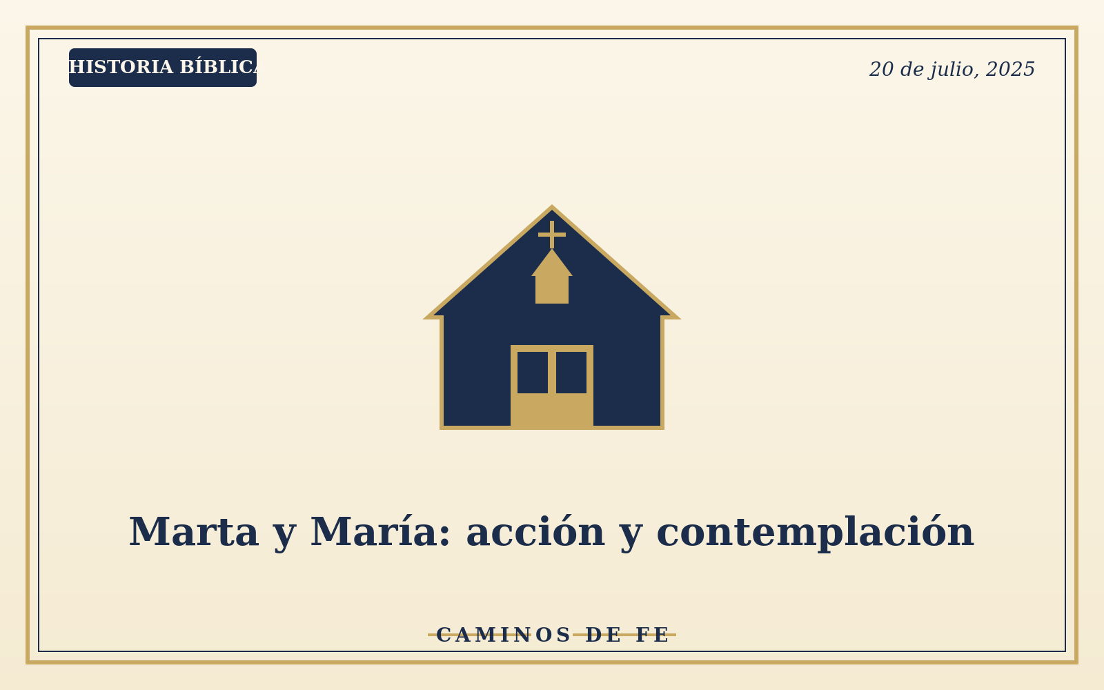 Marta y María: acción y contemplación