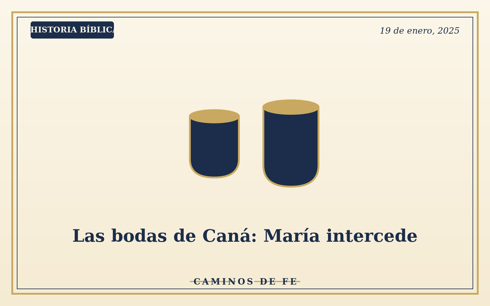 Las bodas de Caná: María intercede