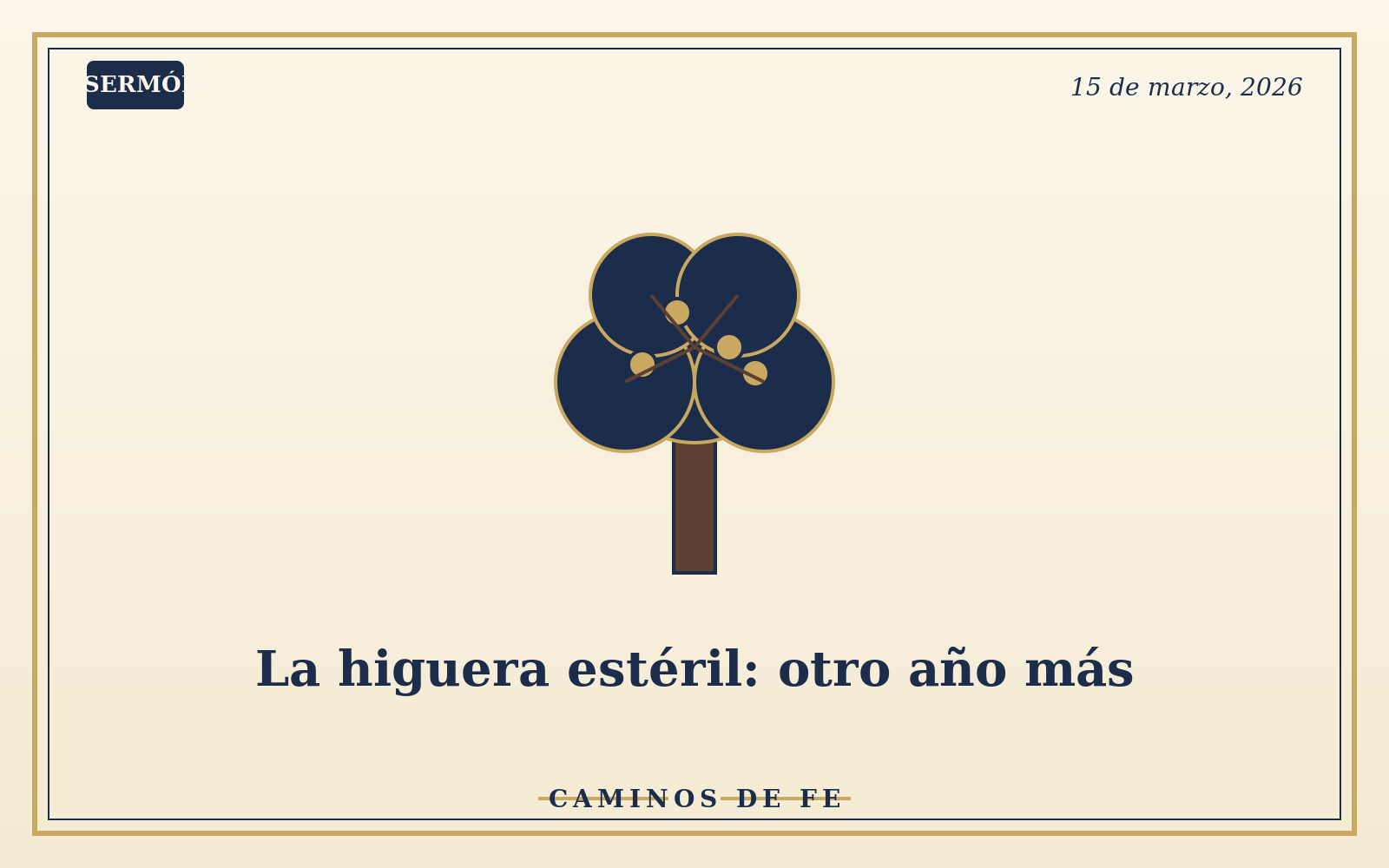 La higuera estéril: otro año más