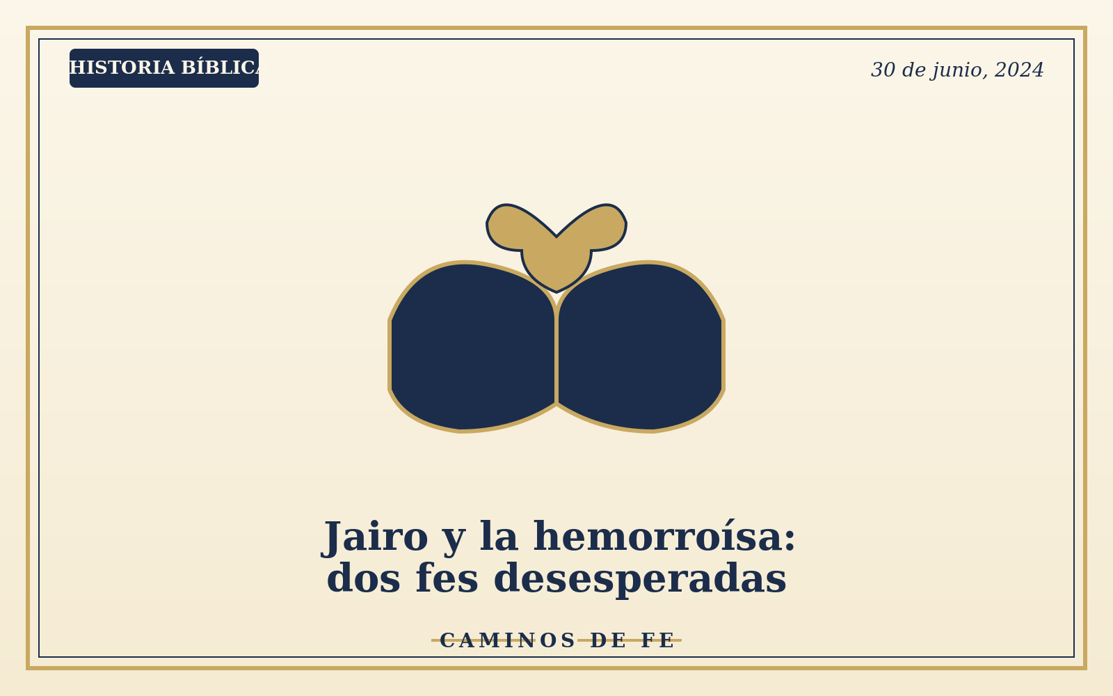 Jairo y la hemorroísa: dos fes desesperadas