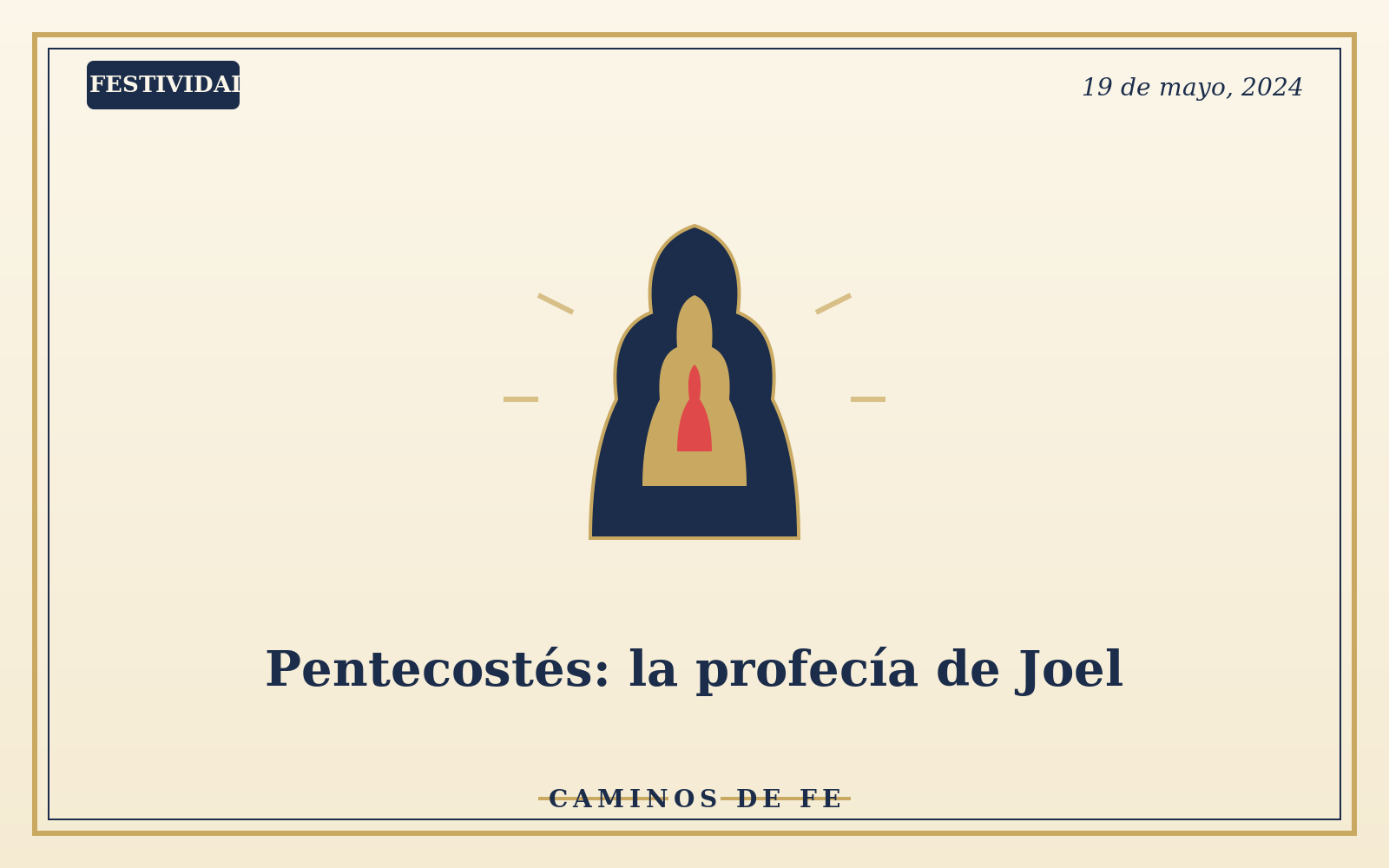 Pentecostés: la profecía de Joel