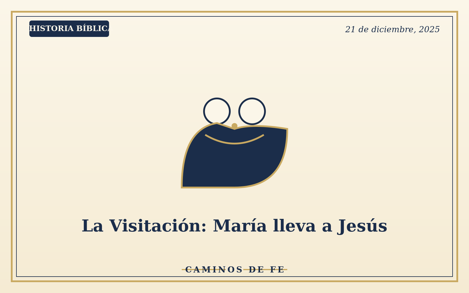 La Visitación: María lleva a Jesús